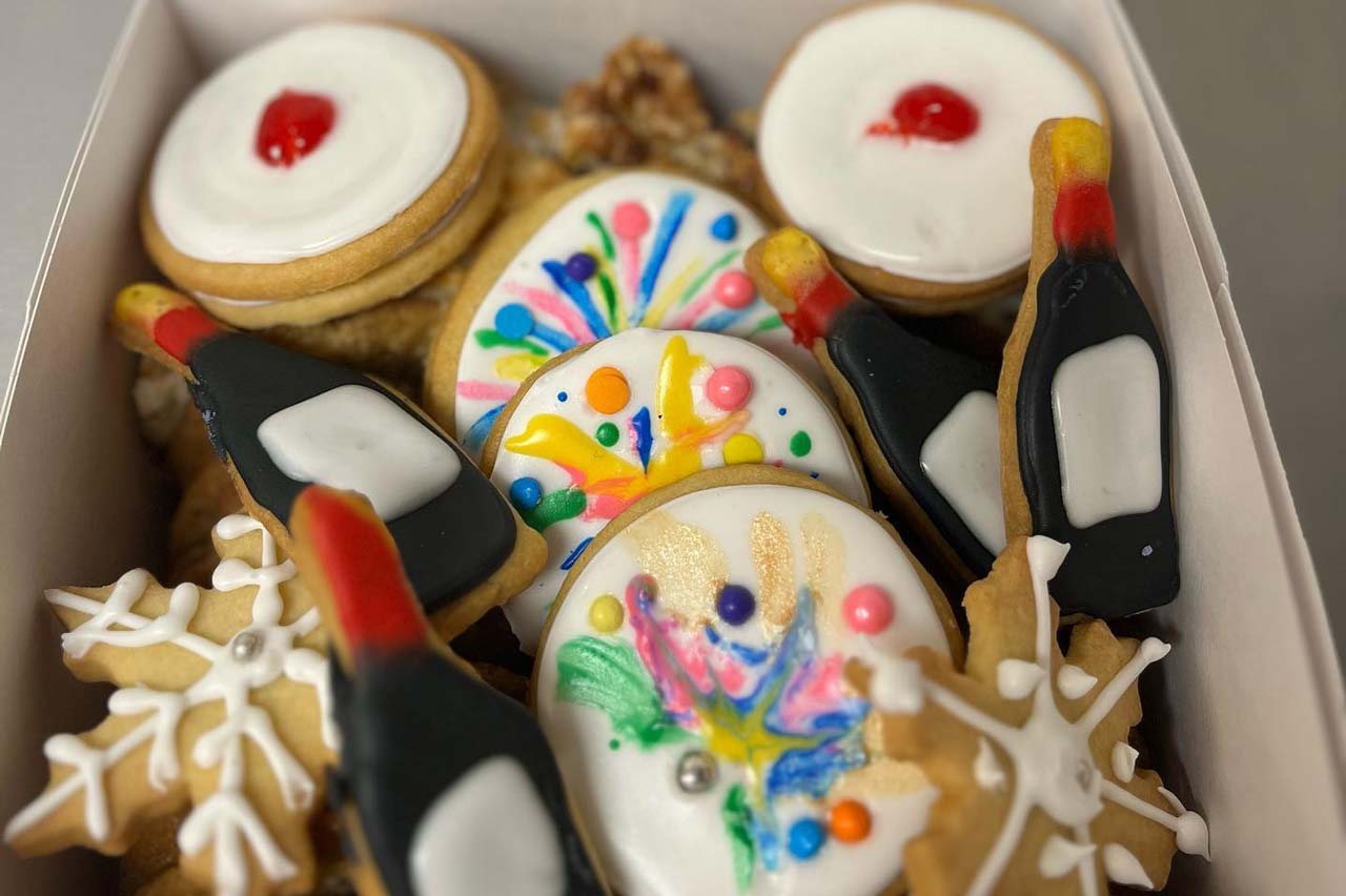 Happy New Year Sugar Cookie Box