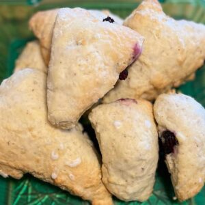 Vegan Lemon Blueberry Scones