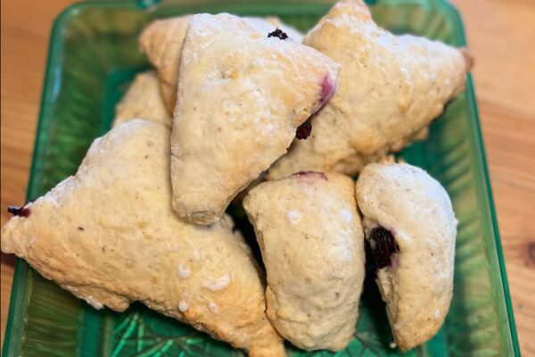 Vegan Lemon Blueberry Scones