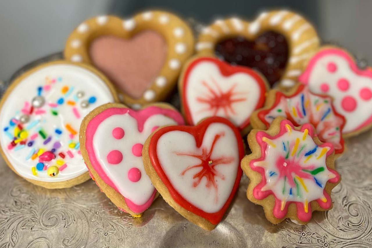 Sugar Cookies - Hearts and Fireworks